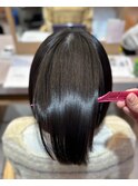 つるさら縮毛矯正2.7似合わせカット
