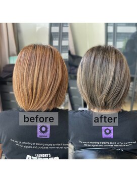 シュガー バイ エクラート 立川南口店(SUGAR by ECLART) オレンジ消しグレージュ