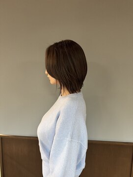 フープ 川越(hoop) 大人カジュアルなレイヤーカット川越/ショート/ボブ/ハイライト