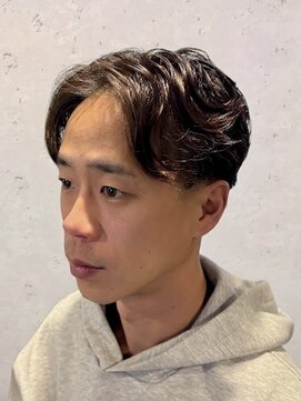 ワンワンオー バーバーショップ 長浜店(@110 BARBER SHOP) パートスタイル×パーマ