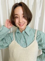 ハピネス 王寺店(Happiness)&nbsp;大人丸みショートベージュカラー　奈良王寺　20代30代40台