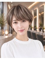 アース 大曽根店(HAIR&MAKE EARTH)&nbsp;白髪ぼかしグレイショート