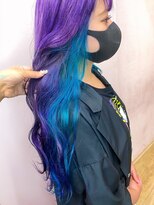 シェリエ(Cherie)&nbsp;インナーカラー/バブルガムパープル/マリンブルー/ポップカラー