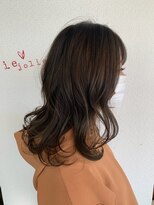 グリー ヘアープロデュース(Gree hair produce)&nbsp;【Gree小川真由美】ミディアム*アッシュ*サファイア*パーマへア
