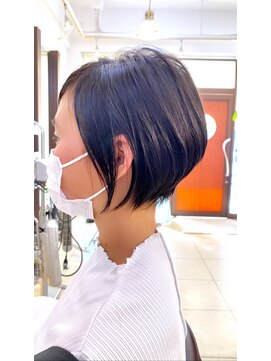 ヘアアーク(HAIR arc) 前下がり#くびれ#ベビーバング#京成大久保#奏の杜#京成津田沼