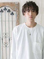 トニーアンドガイメン ホテル京阪仙台店(TONI&GUY MEN) 透けバングで優し気◎束感ショートウェットヘアa