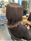 ◯くびれミディ◯まろやかベージュ 外ハネ 艶ベージュ