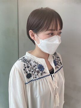 ガリカ 博多(Gallica) ショートボブ×グレージュ