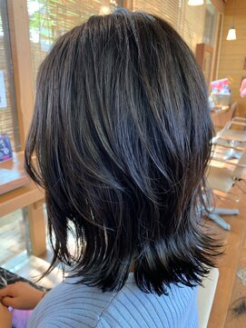 ティージェイ天気予報 1ポ 四日市店(TJ) 髪質改善水素カラー☆外はねミディアム