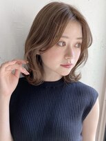 キリ 表参道(kyli) こなれミディ小顔大人可愛いセクションカラー美髪薄めバング時田