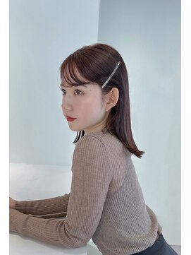 タス(tas) プツっとラインミディアム×ツヤブラウンカラー