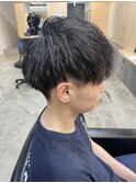 メンズマッシュツイストスパイラルパーマ