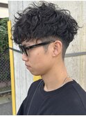 スペインカールメンズショートメンズパーマメンズカット太田