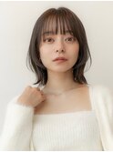 レイヤーボブハッシュカットワイドバングイメチェン小顔