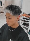 【ホワイトバングカラー】レイヤーショート