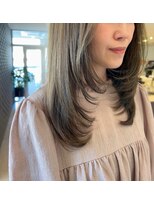 エヌアンドエーコンティ(N&A CONTi)&nbsp;艶感カラー×姫カット レイヤーカット 髪質改善カラー