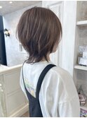 福山市美容室Caary夏ヘアミディアムウルフヘア外ハネヘア