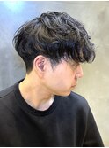 波巻きスパイラルシャドウパーマ