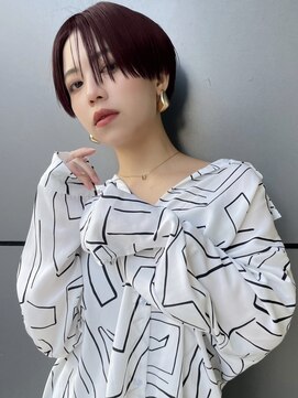 トルネード(TORNADO) ハンサムショート ワインレッド 刈り上げ t36