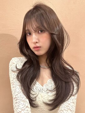 ユニ 表参道(uni) 大人気の韓国女優風くびれレイヤーカット/ヨシンモリ/エギョモリ