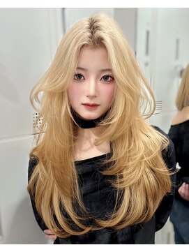 ロンドガーネット 池袋(Lond garnet) イメチェン外ハネボブ美髪ワイドバングレイヤー縮毛矯正/池袋