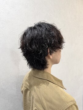 サロンドクオリア(Salon de Qualia) 波巻きスパイラル/シャドウパーマ/ショートウルフ/S