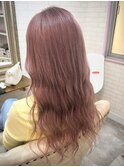 ピンクxベージュ