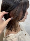 ウルフカット インナーカラー