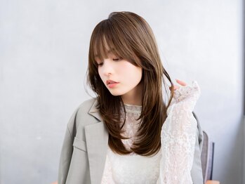 エイト アンバー 天神今泉店(EIGHT amber)の写真/[天神]うねりを抑えた美髪へ◎[TOKIO縮毛矯正(リタッチ)+Cut¥14900]艶感アップ!カラー同時施術+¥3300～