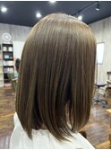切りっぱなしボブ×Rich髪質改善メテオカラー×エドルアッシュ