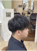 自然体にキマるシークレットピンパーマ