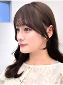 顔まわりカット/シースルーバング/小顔効果/小顔前髪/前髪カット