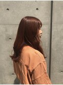 ブリーチなしオレンジブラウン/綾華