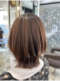 ミディアムレイヤースタイル