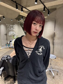 ビビト(bibito) bibito 赤髪ボブ ダブルカラー レッドカラー