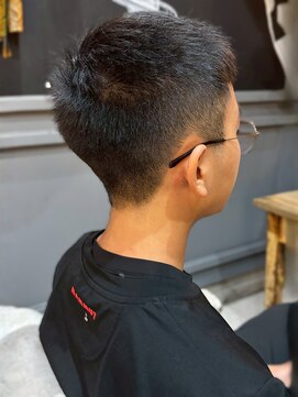 メンズショート ツーブロック メンズカット ヘッドスパ 10代
