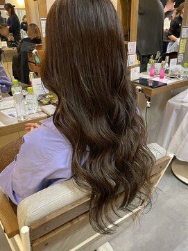 ヘアリゾート粋 ウナム 新宿東口店(enam) 巻き髪ロング/チョコレートブラウン/艶髪