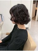 ミディアムボブパーマ/艶髪/デザインパーマ