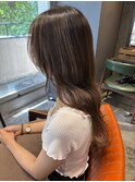 ロングレイヤー×ブリーチカラー◎ハイライトで透明感韓国風