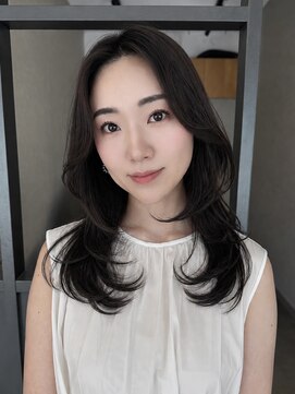 エトワ 中央店(etoi) 大分ハッシュカット胸上鎖骨下ミディアムレイヤースタイルかるめ