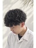 波巻きパーマ