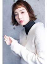 ラフィス ヘアーピュール 梅田茶屋町店(La fith hair pur) 【La fith】外はねボブ×眉上バング