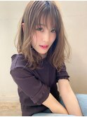 【アフロート添田】大人かわいいくびれセミディイルミナカラー