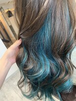 シエル 千葉店(CIEL)&nbsp;ターコイズブルーカラー(インナーカラー)