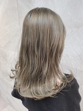 ドゥマン(Demain) 【Demain】ダブルカラー　ミルクティーベージュ