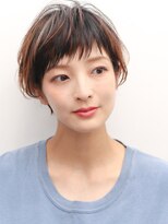 ヨファヘアー 岡本店(YOFA hair)&nbsp;イメチェン似合わせ小顔ショートマロンベージュ0701