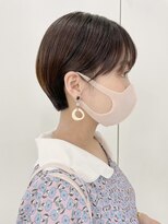 ソーコ 渋谷(SOCO) マッシュショートカットくびれショートボブ丸みショート前髪あり