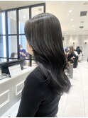 透明感グレージュカラー