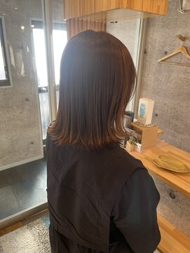 エルド(eld) 外はねボブ 40.50代 大人可愛い