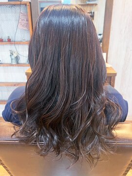 カミビトグロウ(kamibito glow) 30代40代ふんわりパーマショコラブラウンナチュラル透明感